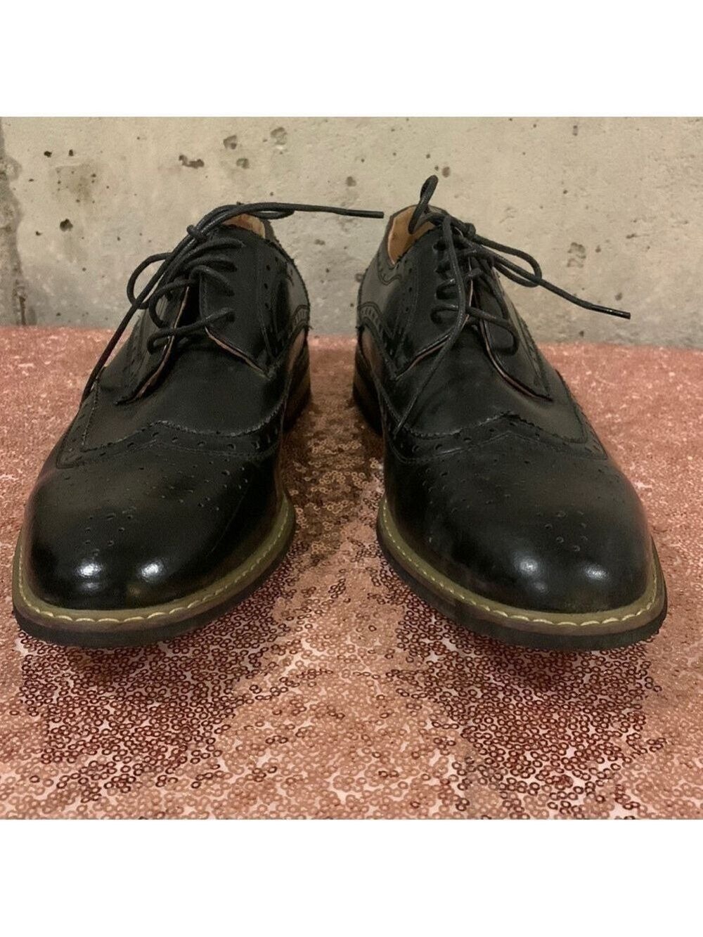 Bruno Marc Prince Black Oxford For Men - SZ 9.5